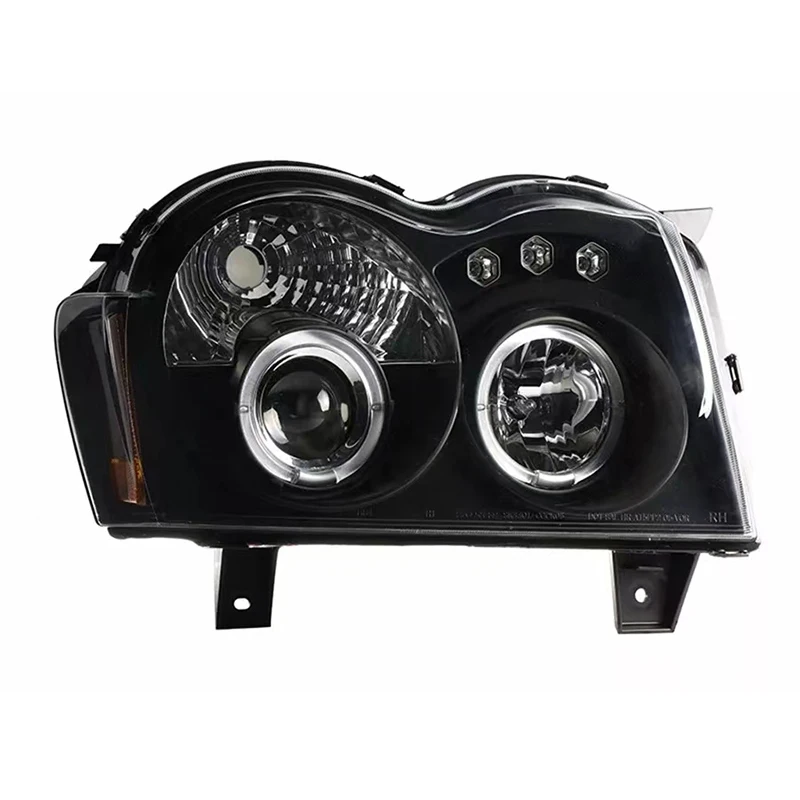 Headlights 2005-2008 Vintage LED Headlights with Sequential Grand Cherokee LED Headlight Attachment