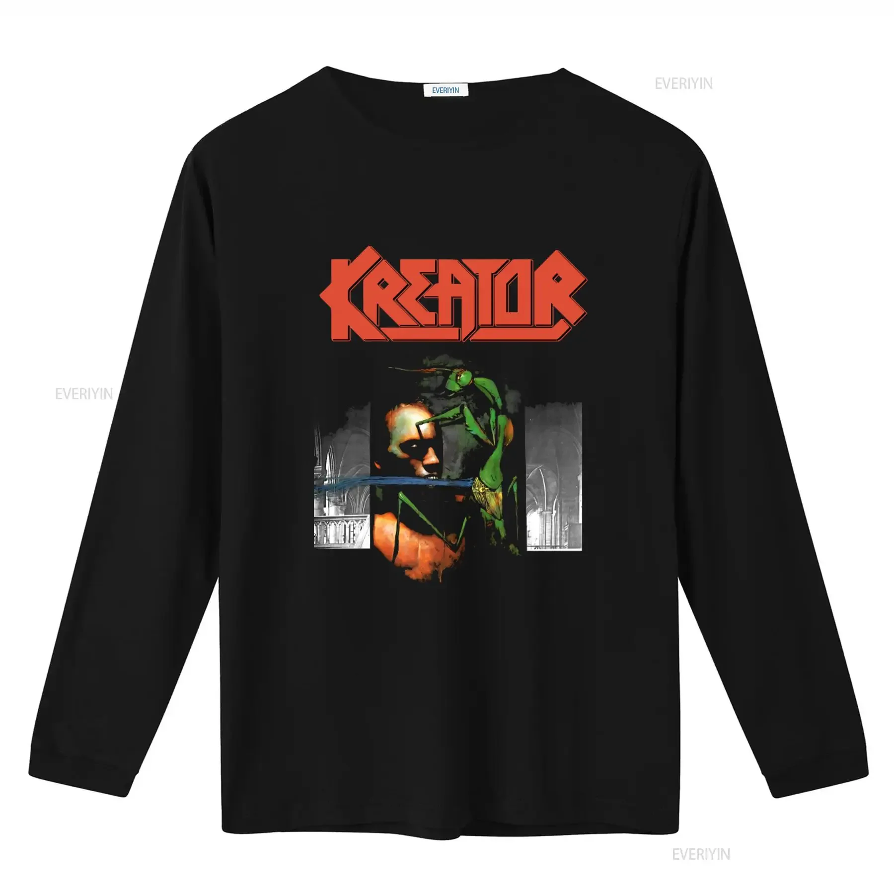 Kreator Renewal 92 T Shirt Heavy Cotton Remake 2 Sided Design TE6056 vintage Washed designer clothes Stretched homme Breathable