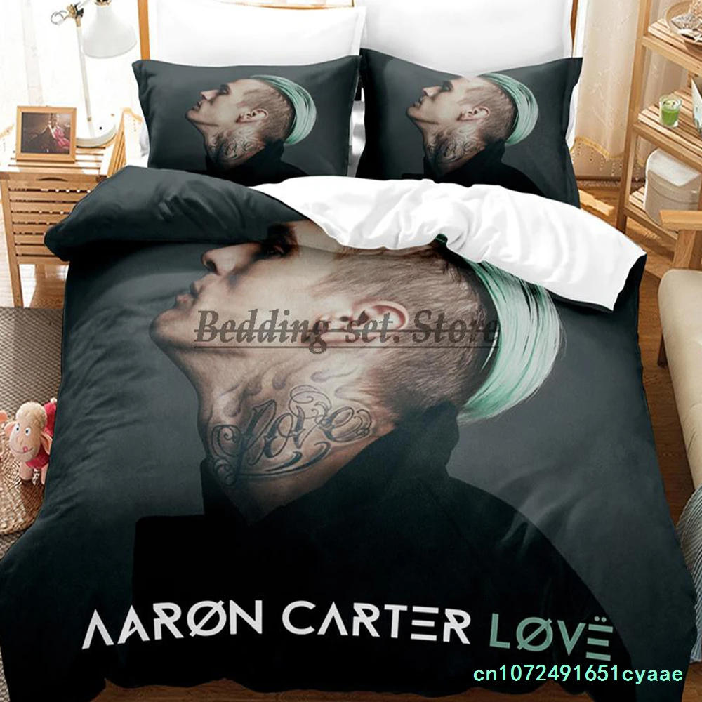 Rip Aaron Carter Love Bedding Set Single Twin Full Queen King Size Bed Set Aldult Kid Bedroom Duvetcover Sets 3D Bed Sheet Set