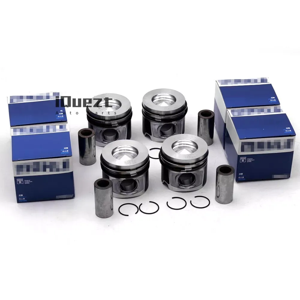 4pcs Pistons & Rings Set STD for BMW 120d 320d X1 X3 E90 F25 F30 N47 2.0 Diesel