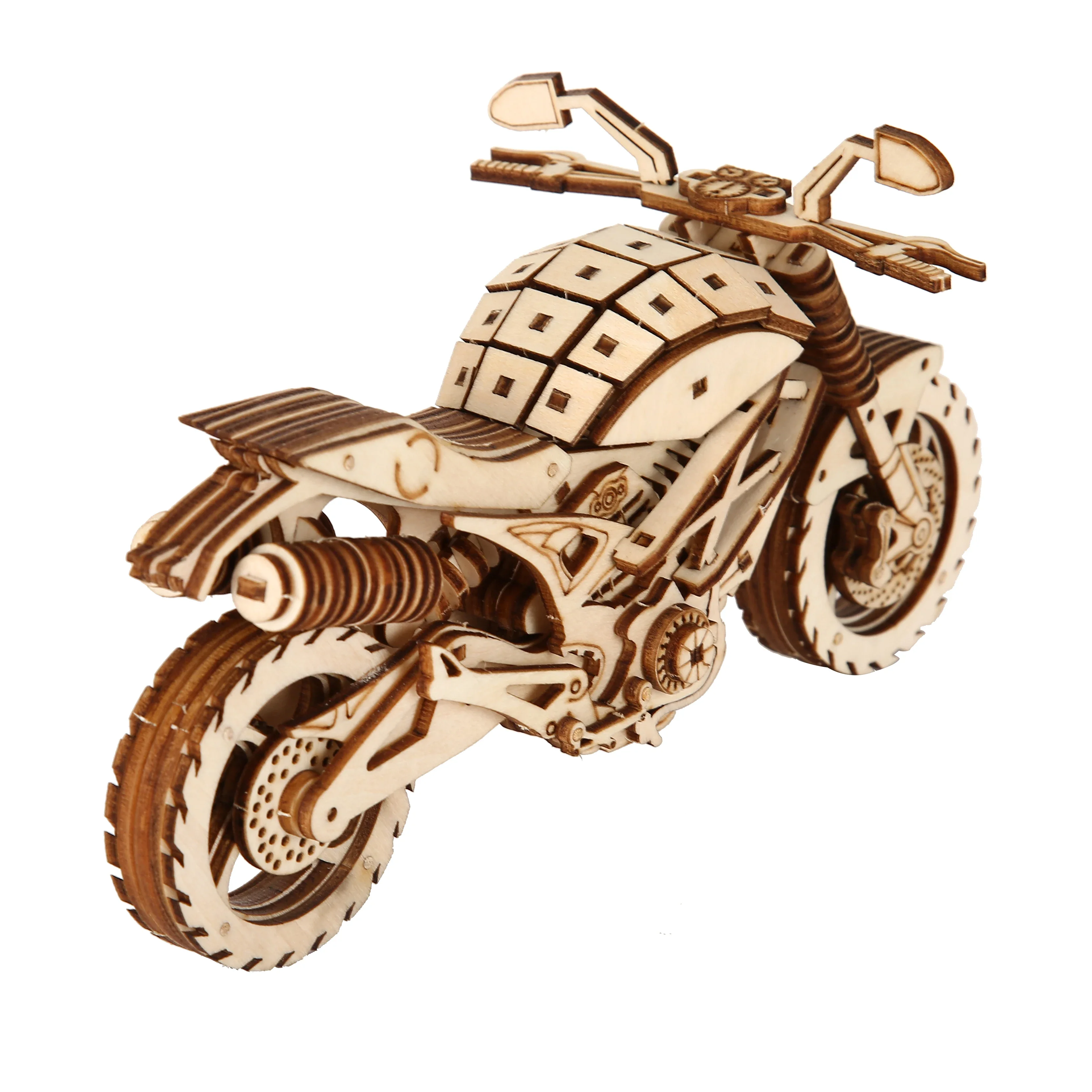 motorcycle Model DIY 3D Wooden Puzzle Building Block Kits Assembly Toy Birthday Gift For Kids Adult Home Decor