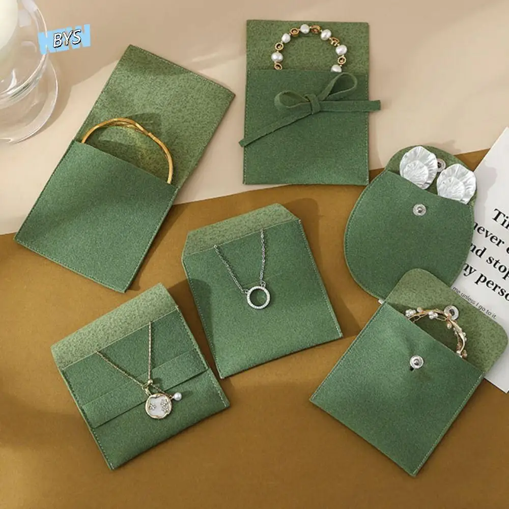 

5 шт. бархатная сумка для упаковки ювелирных изделий, браслет, ожерелье, кольца, серьги, коробка для демонстрации ювелирных изделий, органайзер большой емкости