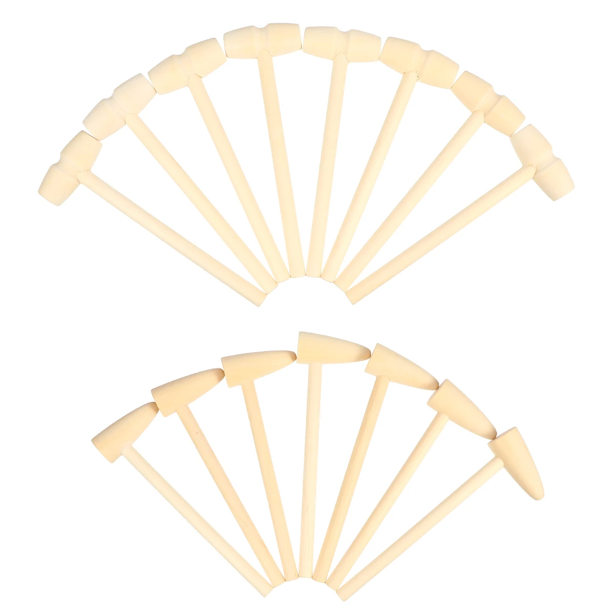 

15pcs Small Mallet Toys Wood Hammer Mini Mallets Wooden Hammers Kids Tools Hand Eye Coordination Dexterity Promotion Safe