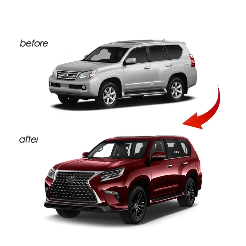 Car Bumper Kits  Gx460 Modified 2020 Front Face Grille Upgrade 2020 Model For Lexus Body Kit 2010-2013 And 2014-2019 Year