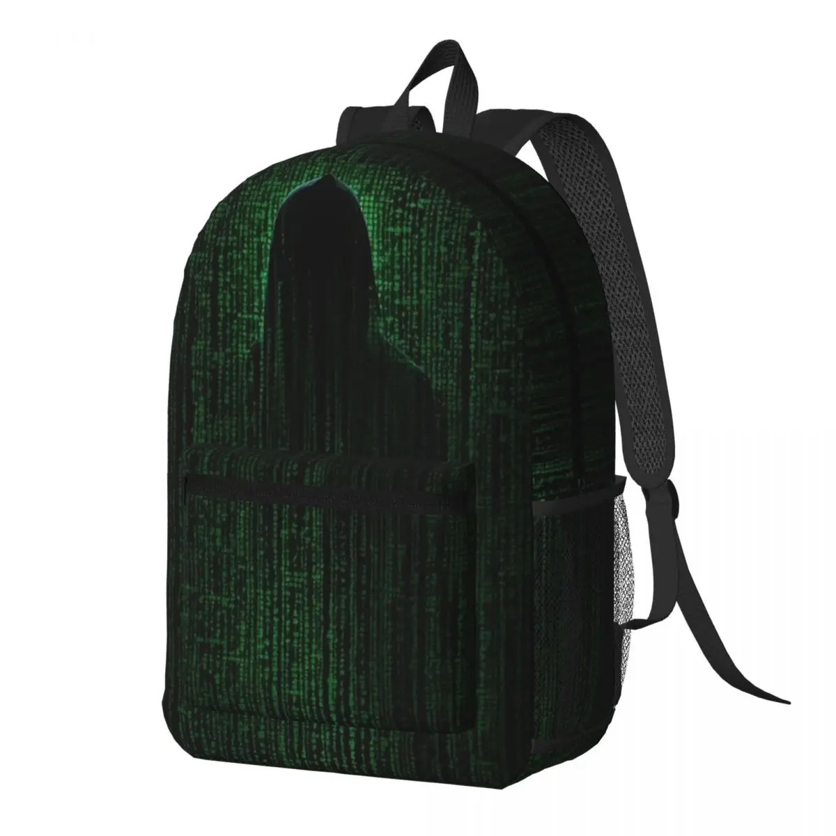 Hacker Code Binary Code Geek Science Computer Backpack Daypack Large Capacity BookBag School Bag Shoulder Bags for Men Women