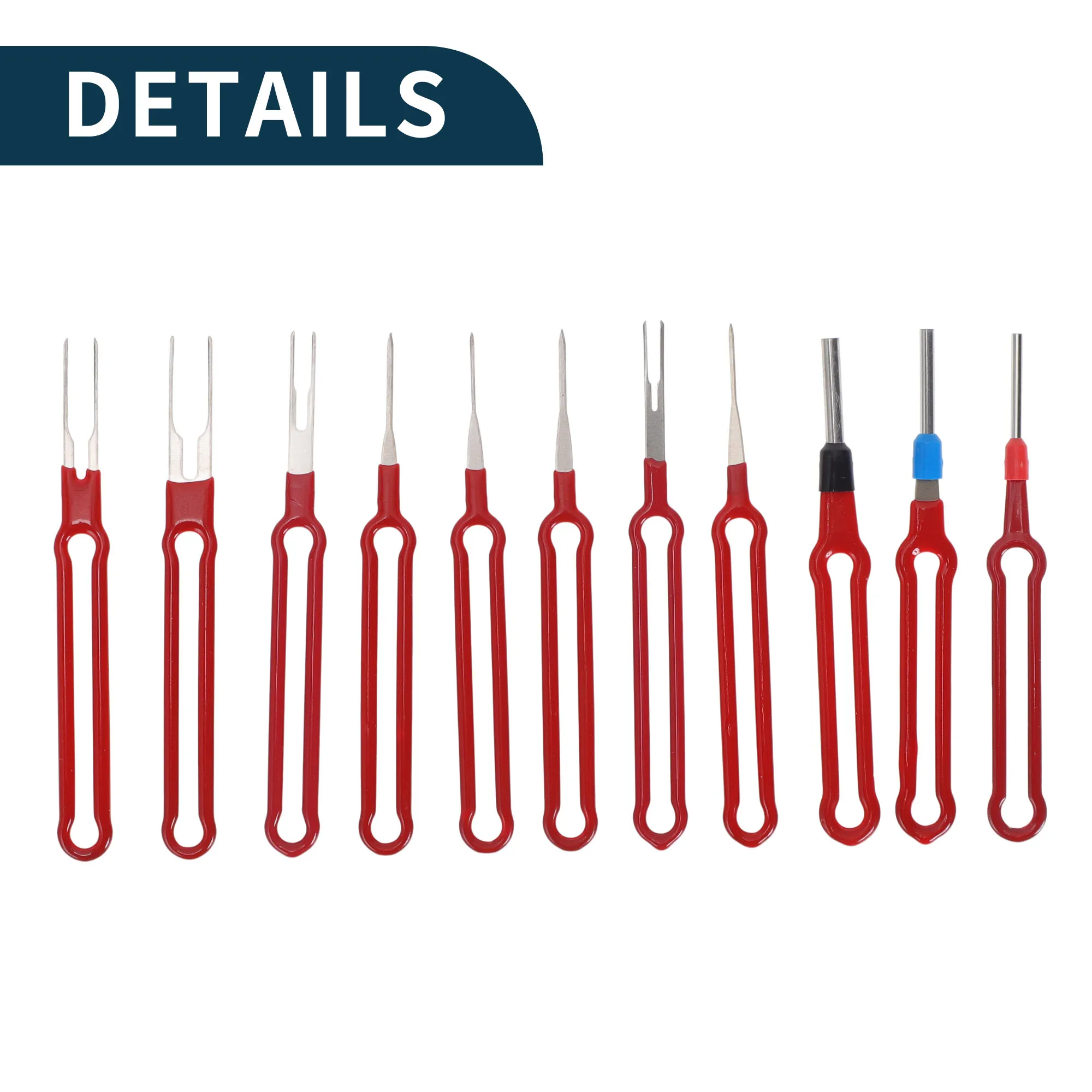 

UXCELL Car Truck Motorcycle Boat Terminal Removal Tool Assortment Kit Wire Connector Terminal Pin Extractor Kit Red 86 Pcs