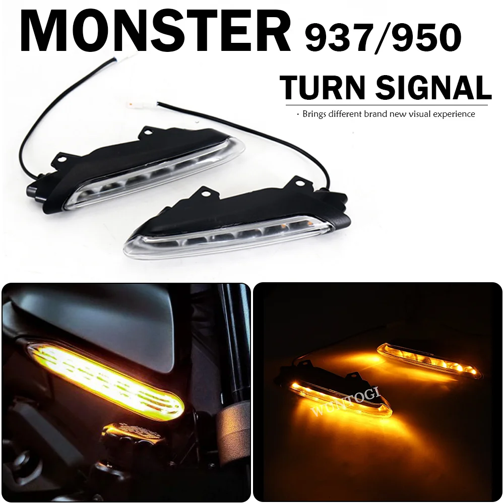 

Monster 937 Accessories Turn Signal Lights Motorcycle LED Flashing Indicator For Ducati Monster Monster Monster950 Retrofit Part