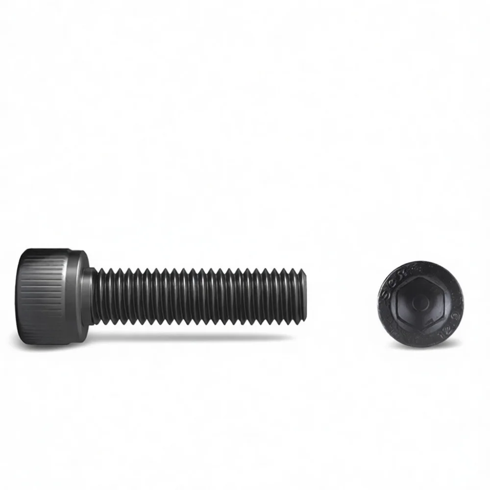 High Strength DIN912 Hexagon Socket Head Cap Screws Black 12.9 Grade Alloy Steel Metric Bolts Mechanical Industrial Fasteners