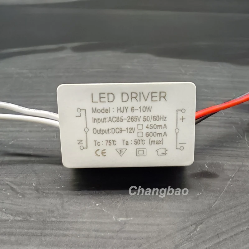 MR16 6-10W Constant Current Led Lamp Cup Power Supply 12V 0.5mA