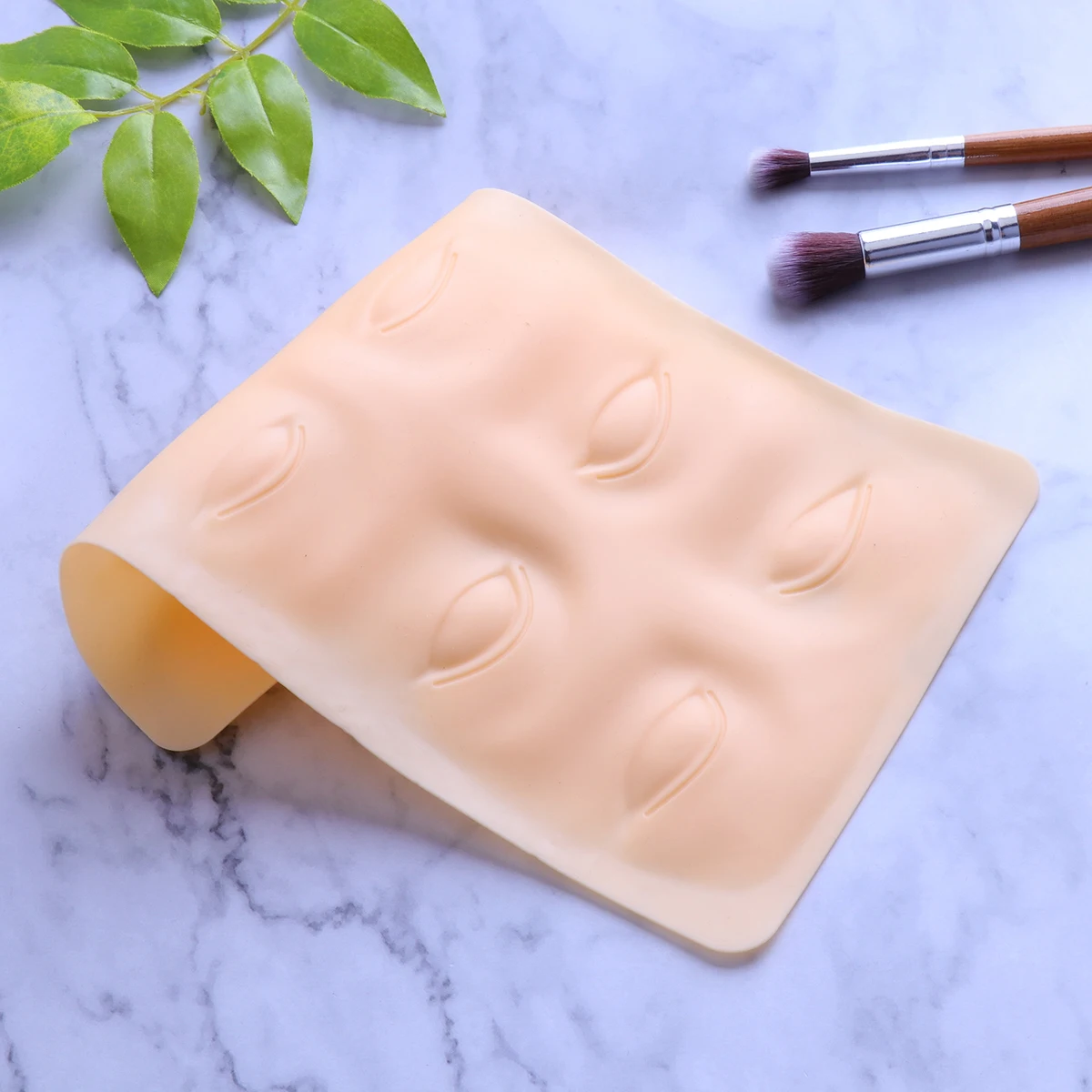 

1PC Embroidered Practice Skin Blank Silicone Practice Skin Simulation Practice Skin for Beginners Professional Salon Use 3D