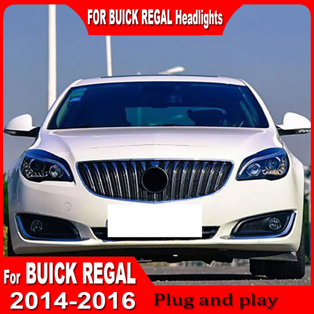

Car headlights for Buick Regal Head Light 2014 2015 2016 2017 Insignia Headlamp DRL Turn Signal Low High Beam Projector Lens