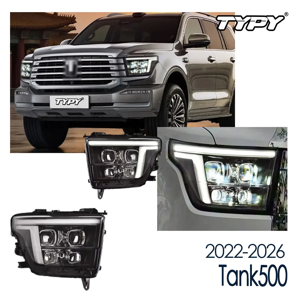 

TYPY New LED Head Lamp Upgrade Modified For Tank500 2022-2026 Headlight Dynamic Signal Head Lamp Auto Accessories