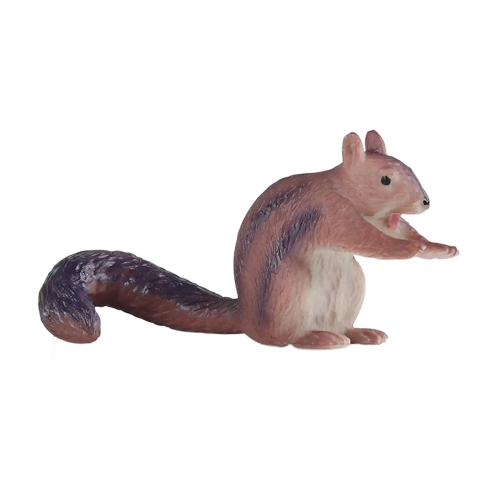 2xRealistic Wildlife Animal Figures Miniature Squirrel