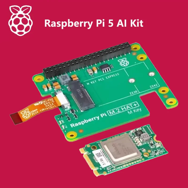 Raspberry Pi 5 AI Kit 13T Artificial Intelligence Kit Hailo8L PCIe M.2 hat+CM4