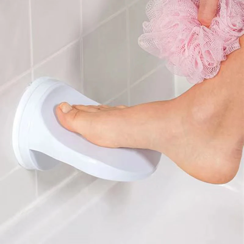 Bathroom Footrest Shower Foot Rest Shaving Leg Step Holder Wall Mounted Pedal Step Suction Cup Non Slip Foot Pedal Wash Feet