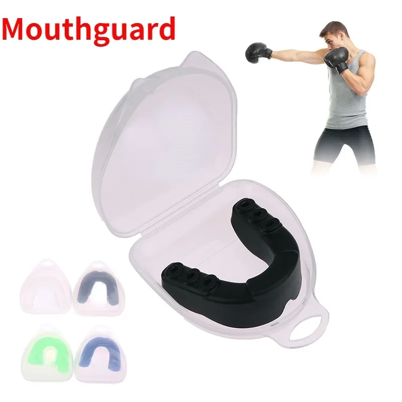 Sanda Boxing Sports Mouth Guard Silicone Braces Wear Resistant Plastic Adult Combat Training Protective Gear