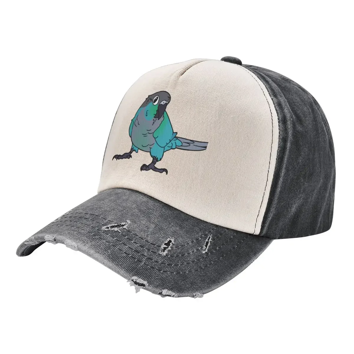 

Turquoise Green Cheeked Conure Baseball Cap fashionable Military Cap Man For Women 2025 Men's