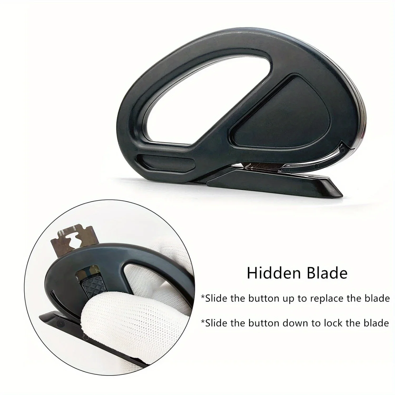 Easy-Glide Wrapping Paper Cutter with Safe Razor Blade, Perfect for Gift Wrap, Crafts & Office Use, Ensures Precise Cuts