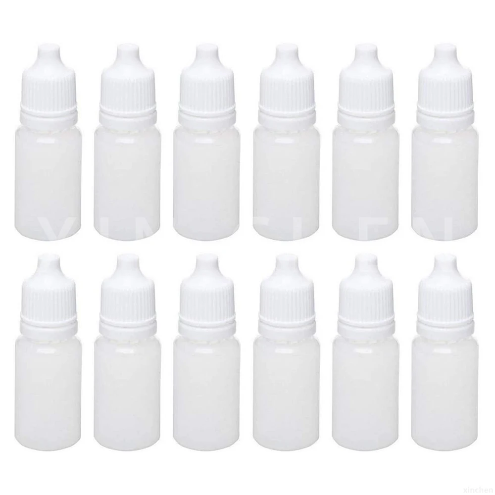 20 PCS Empty Liquid Dropper Bottles LDPE Plastic Squeeze Eye Juice Refillable DIY Containers 5ml 10ml 15ml 20ml 30ml 50ml 100ml