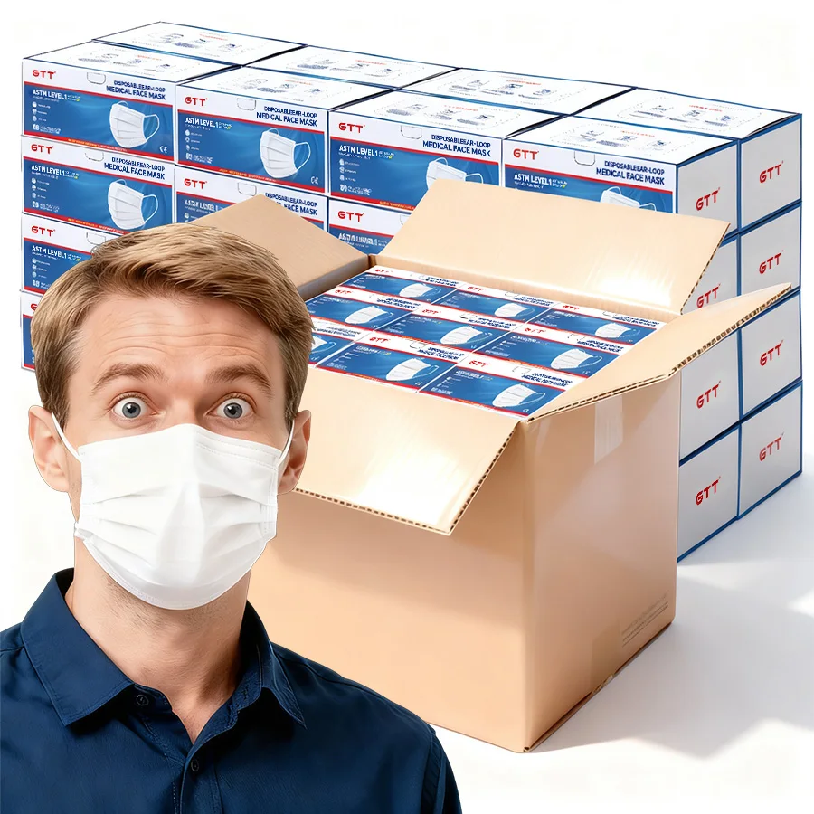 100/500 Stück Gesichtsmaske Einweg KN95 3-lagige atmungsaktive Ohrbügel-Schutzmaske für Zuhause, Schule, Büro, Outdoor, Großhandel, Rabatt