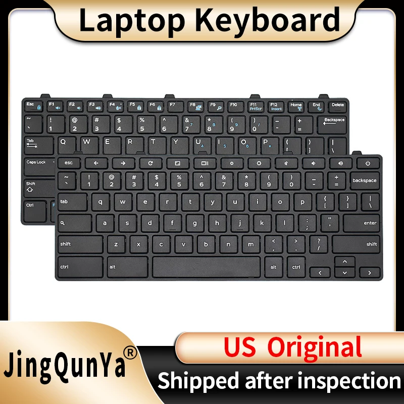 

US Laptop Keyboard For DELL Latitude 3380 E3380 P80G Chromebook 11 3180 3189 3190 3191 Notebook keyboard Replacement