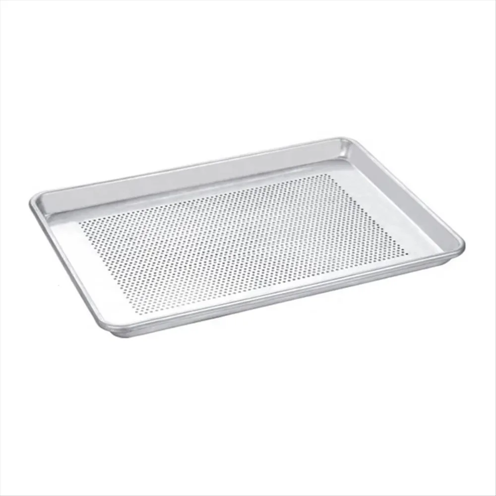 

Rectangular Aluminum Alloy Baking Plate Rustproof 60x40cm Grill Steaming Tray Easy To Clean Heat Resistant Kitchen Baking Sheets