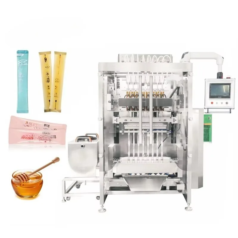 Custom Made Multi-lane Back Sealing Liquid Paste Machine Coffee Powder Particles Packing Machine