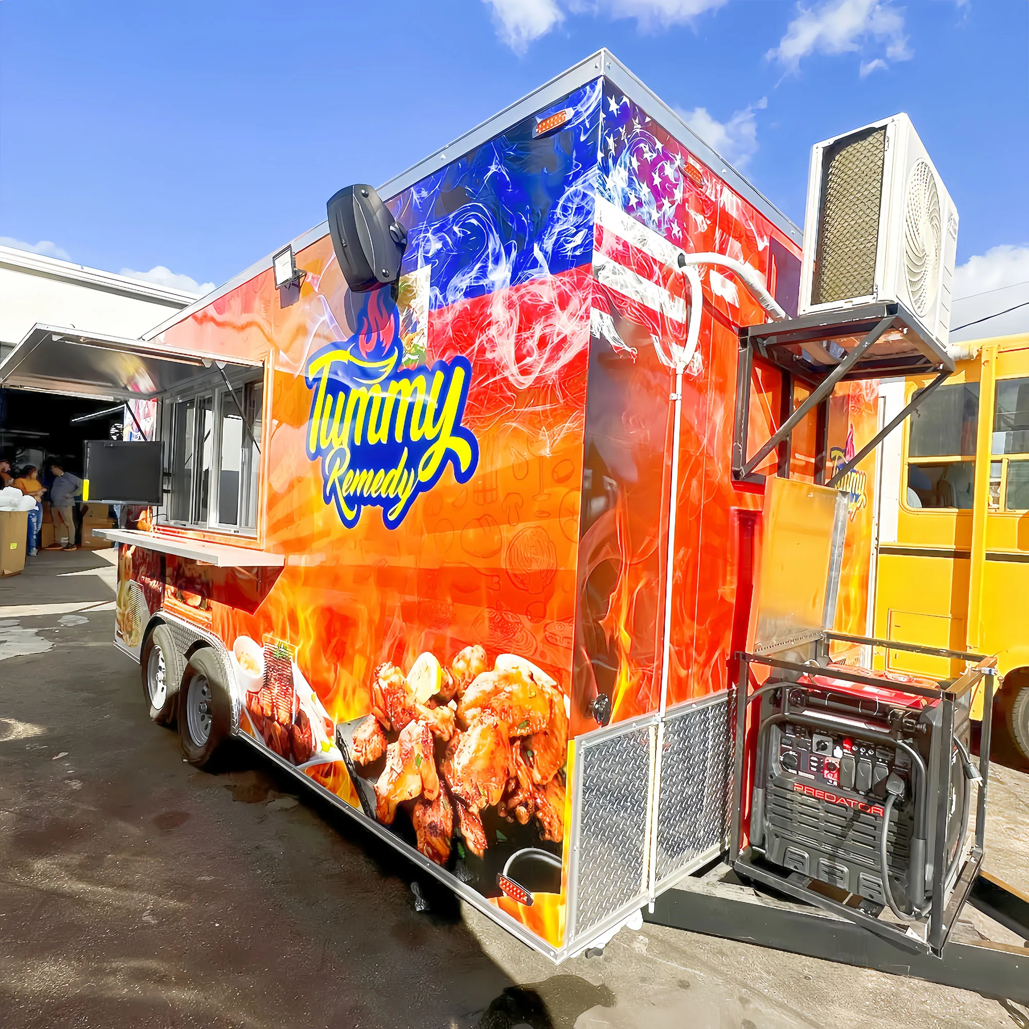 

Fast Food Carts Food Van Bbq Vending Cart Hot Dog Cart Pizza Food Truck Trailers for Sale