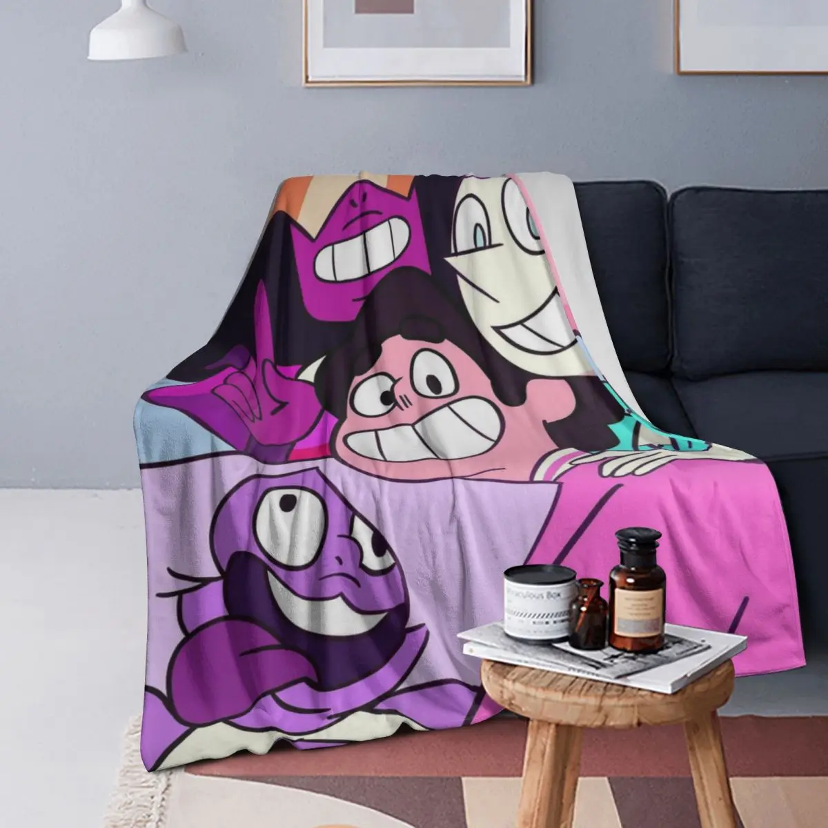 

Стивен Вселенная, милые мультяшные одеяла, мягкое теплое фланелевое одеяло, постельное белье для кровати, гостиной, пикника, путешествия, домашний диван