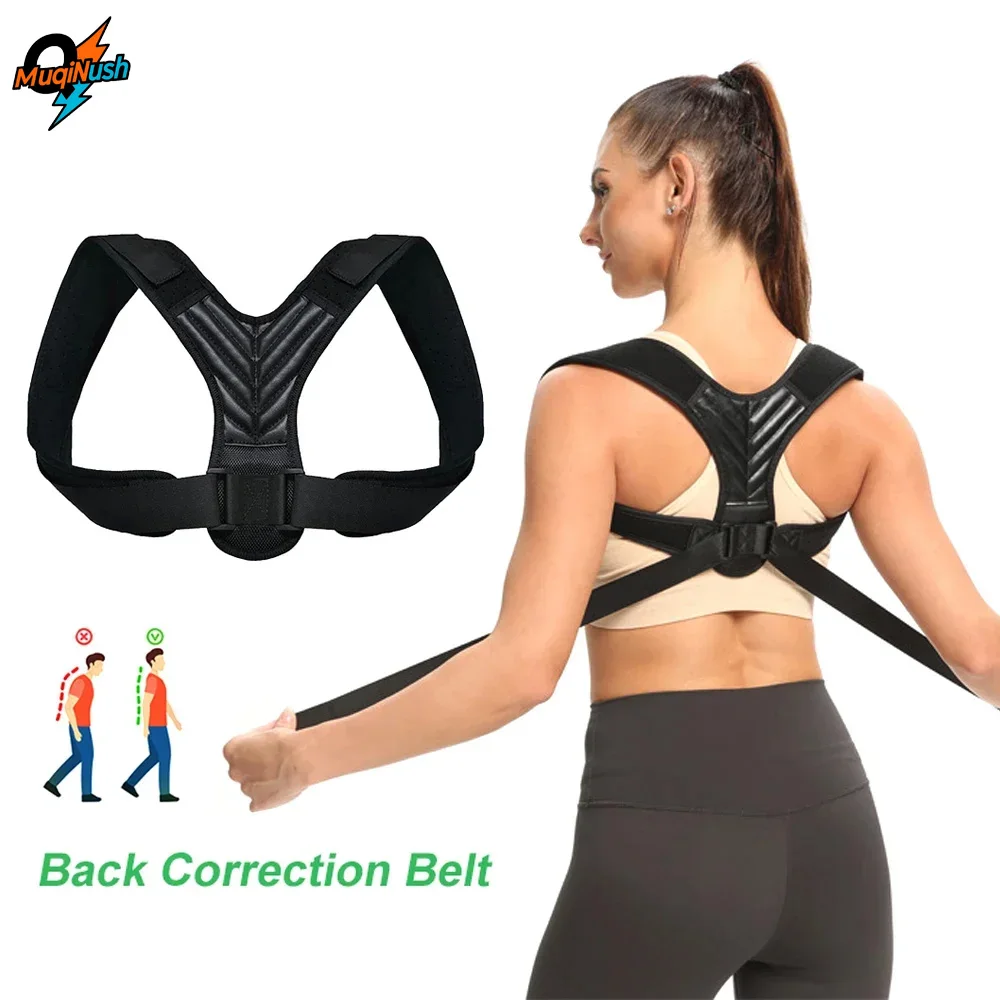 

MuqiNush Adjustable Posture Corrector Backs Support Women Men Hunchback Correction, back Straightener Work Pain Relief Upper