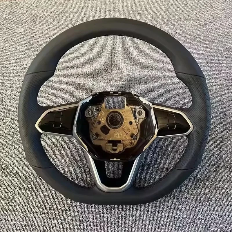 Customized Leather Car Steering Wheel For Volkswagen Golf 6 7 8 R MK6 MK7 MK8 GTI Steering Wheel Car Interior Accessories view 2