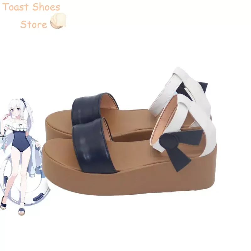 Game Blue Archief Tsukiyuki Miyako Cosplay Schoenen Halloween Carnaval Laarzen Pu Schoenen Cosplay Rekwisieten Kostuum Prop