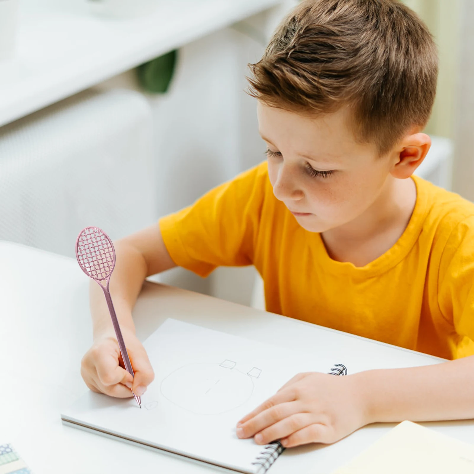 10 قطعة رائعتين مضرب بدمنتون أقلام نقطة حبر هلامي الطلاب الهدايا علامة الأشياء المهمة بطاقات رائعتين مضرب تنس أقلام