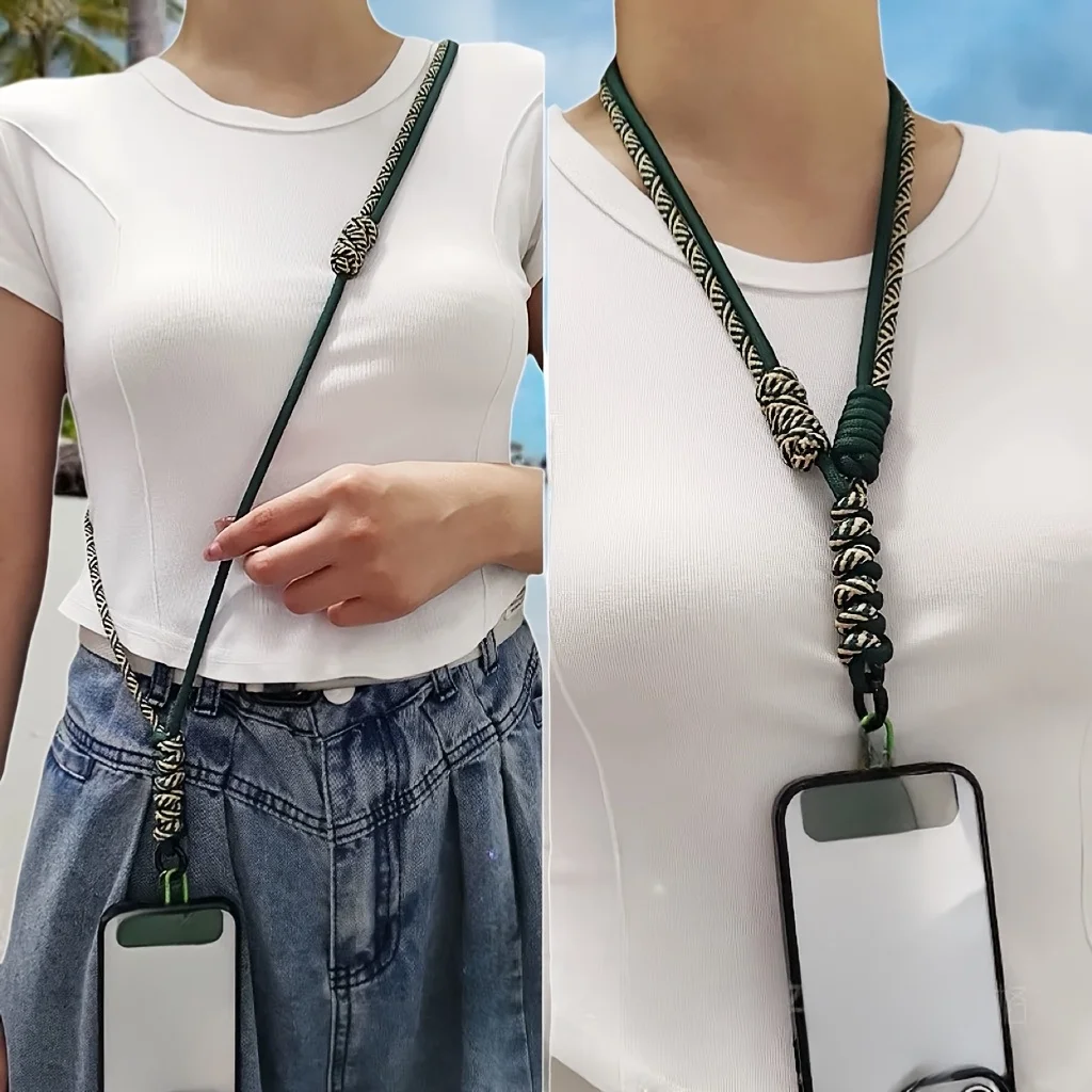 

1PC Universal Adjustable Long Crossbody Phone Strap Cartoon Pendant Lanyard Neck Strap Bag Chain Anti-Loss Accessory for Phones