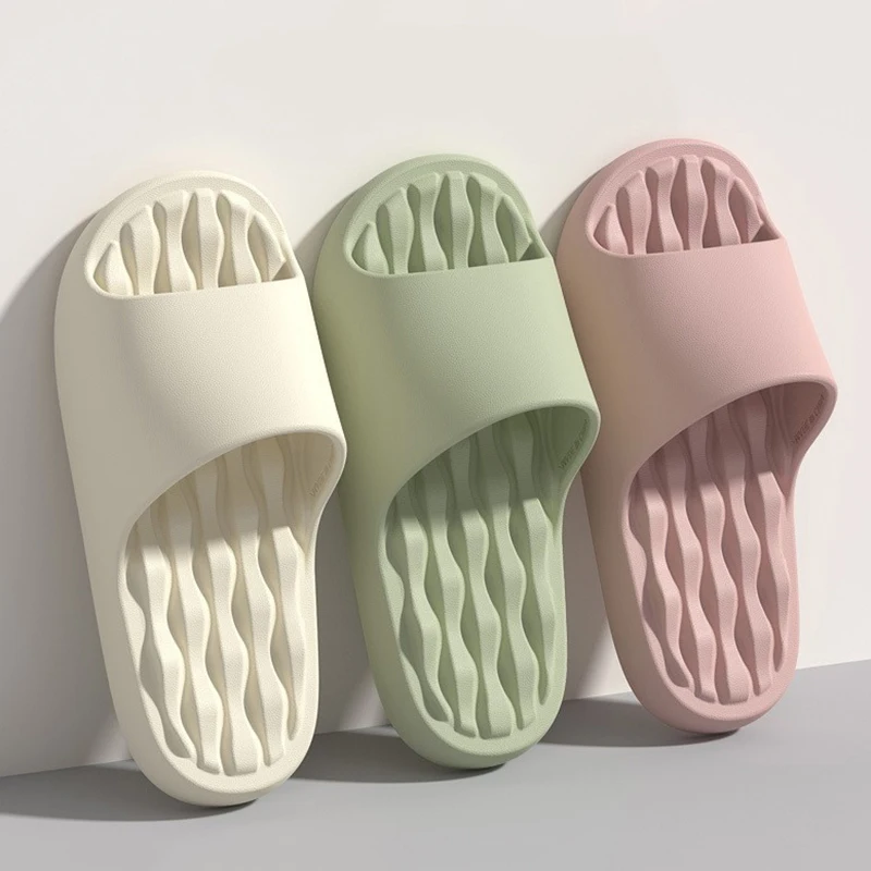 

Новые женские домашние тапочки, мужские массажные летние тапочки, уличная домашняя обувь для душа, нескользящие износостойкие пляжные сандалии