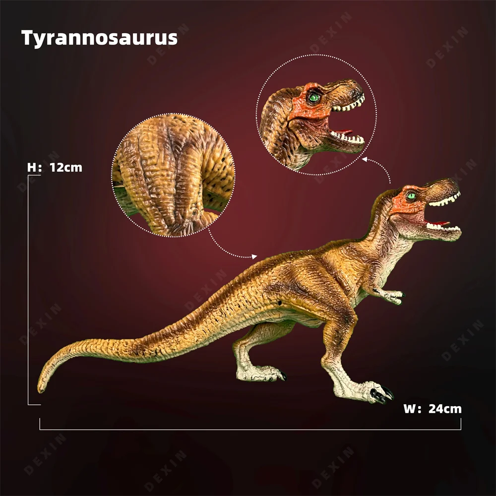 Jurassic Park Movie New Jurassic Tyrannosaurus Static Model Animal Decoration Collect Halloween Christmas Birthday Gift Kids Toy