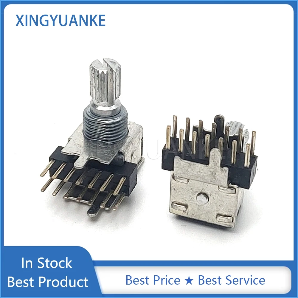 1PCS RS12A Band Switch Multi Way Rotary Gear Switch 2 Pole 5 6 Position Flower Shaft Length 15MM Signal Conversion Switch