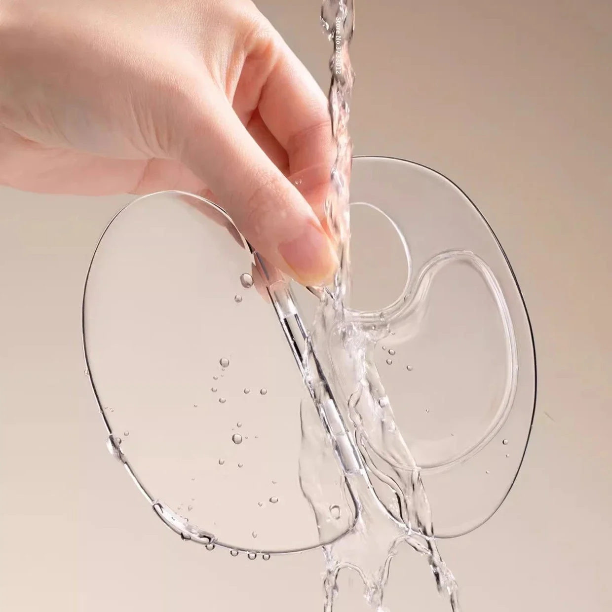 ชุดอุปกรณ์ผสมครีม ไม้พาย แท่งผสม ถาดเก็บอุปกรณ์เครื่องสำอาง พาเลทรองพื้นแบบพับได้ อุปกรณ์แต่งหน้าอะคริลิค