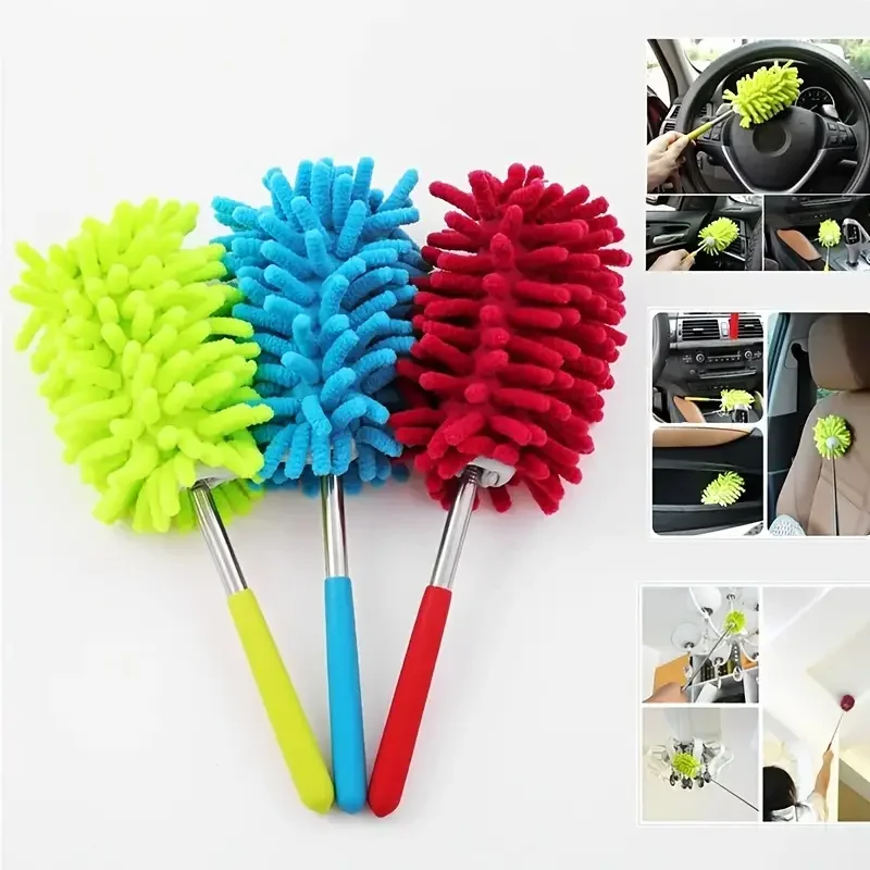 

Microfibre Duster Extendable Cleaning Home Car Cleaner Dust Handle Household Cleaning Tool Car Washing Brush