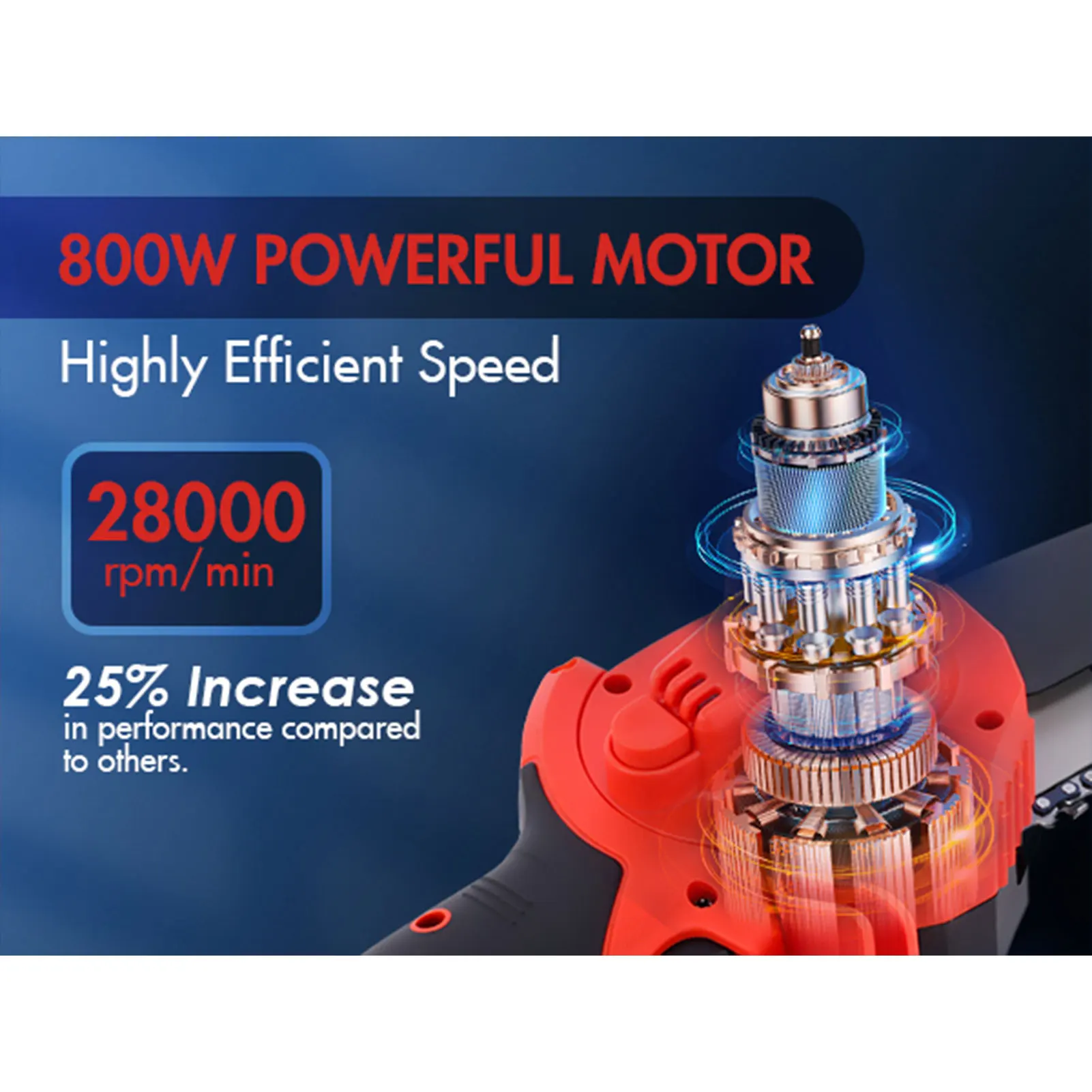 منشار كهربائي Aoresac 550 وات مع بطارية ليثيوم قابلة للفصل 2000 مللي أمبير في الساعة منشار كهربائي محمول 6 بوصة منشار كهربائي صغير لاسلكي #3