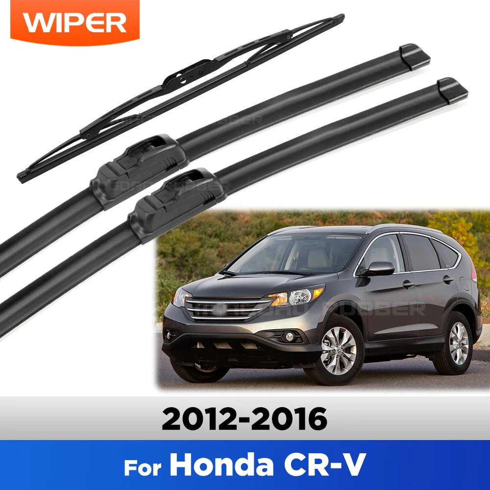 

For Honda CRV MK4 2012-2016 2013 2014 2015 Wiper Front & Rear Wiper Blades Windshield Windscreen Window Brushes 26"+16"+13"