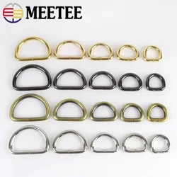 20Pcs 13-50mm Metal D Ring Buckles Webbing Backpack Belt Buckle Bag Clasp Leather Craft Clothes Handbag Strap Hook Clasps