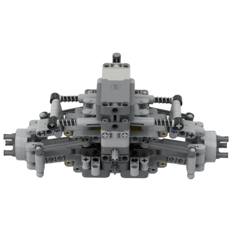 Differential Lock Front Axle MOC Bricks Gear System Detailed Realistic Model DIY Brick Kit Desktop Collectible Display