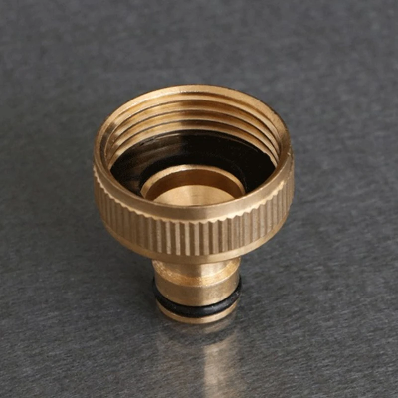 Brass Garden Water Adapter 1 Inch Thread Faucet Quick Connector Hose Water Guns