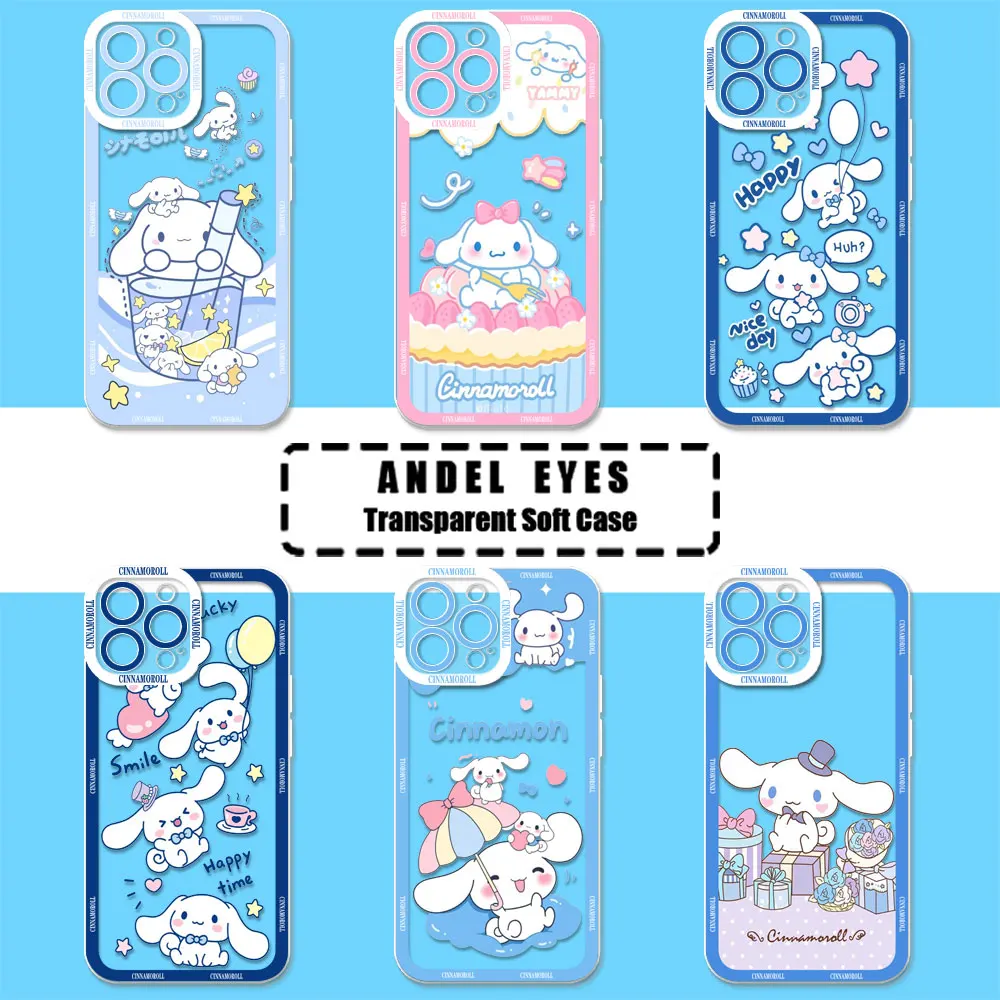 Cute Cinnamoroll Dog Anime Case For Realme C67 C65 C63 C55 C53 C35 C33 C31 C30 C21Y C21 C20 C15 C12 12 10 9 9I 8I Pro Plus Cover