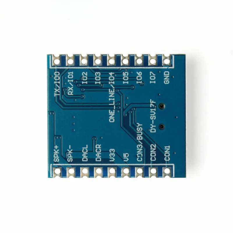 5PCS MP3 Player Module Voice Module 4MB Voice Playback IO Trigger Serial Port Control USB Download FLash DY-SV17F