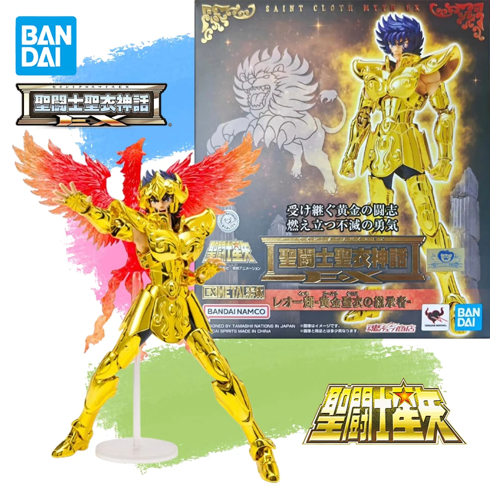 

В наличии Оригинальная фигурка BANDAI Saint Garment Myth EX Saint Seiya: Наследник Золотого Доспеха Лео Икки, аниме-модель, игрушка