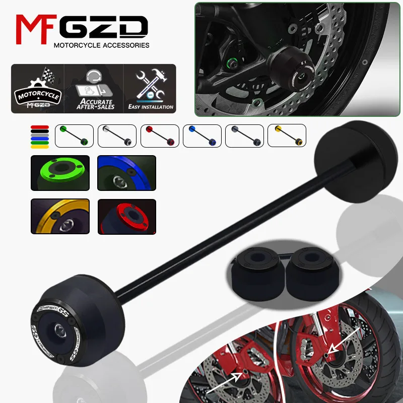 

For R1250GS/HP 2019-2024 R1250GS Adventure 2019-2024 Motorcycle Accessories Front Wheel Fork Slider Axle Crash Protector Cap