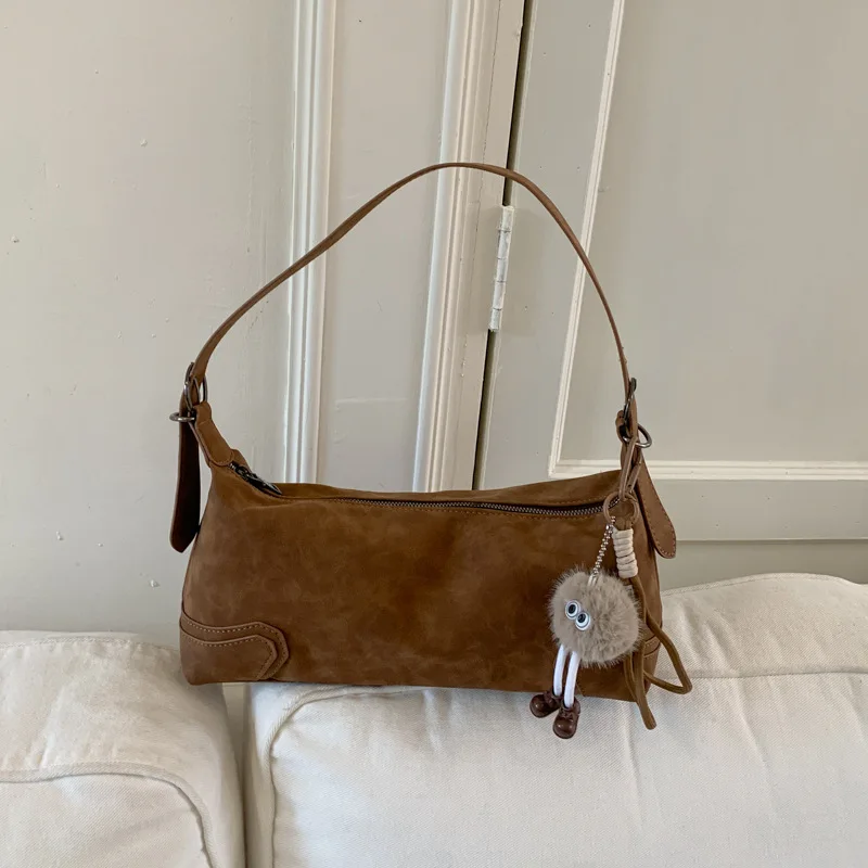 Sac à bandoulière de luxe d'inspiration Vintage pour femmes, Hobo en cuir vieilli, bandoulière décontractée multifonctionnelle pour le week-end et les voyages, 2025 ​