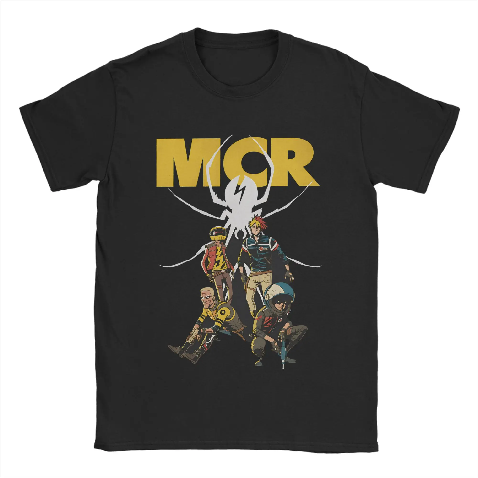 My Chemical Romance MCR Rock-Musik-T-Shirt, Sommer-Harajuku-T-Shirts für Herren, Baumwolle, Rundhalsausschnitt, Übergröße 5XL, Oberteile, T-Shirts, Kurzarm-Tops. – Detail 2